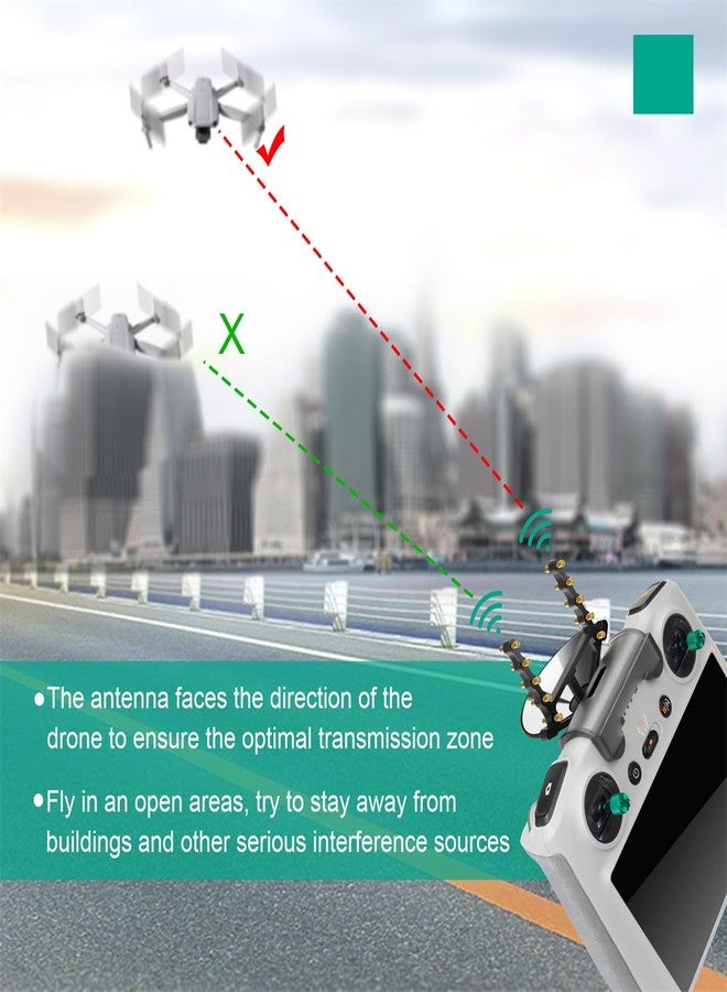 Taoke Antenna Range Extender Compatible with DJI RC Remote Controller, Signal Booster Amplifier for Mavic Mini 3/Mini 3 Pro - Image 4
